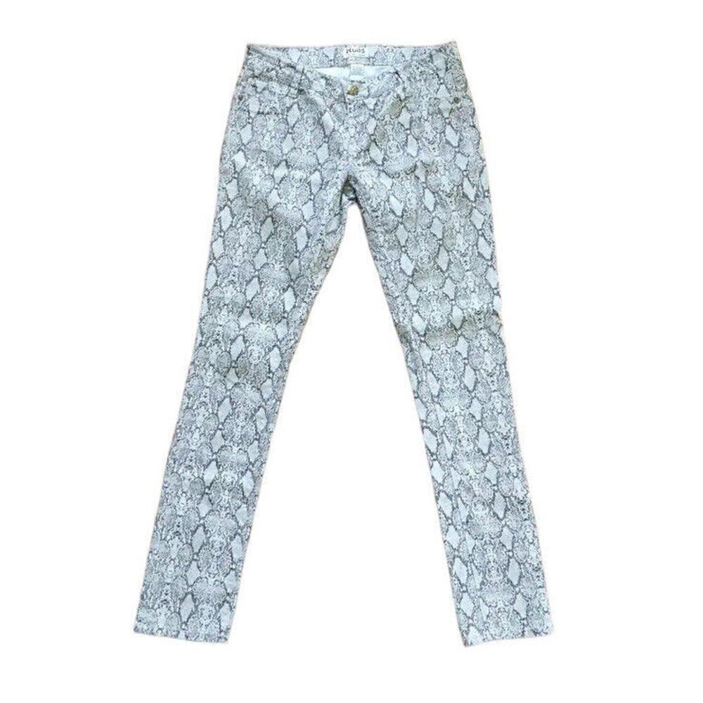 Mudd Junior's Size 7 Jegging Brown/Beige Python Print Stretch Jeans